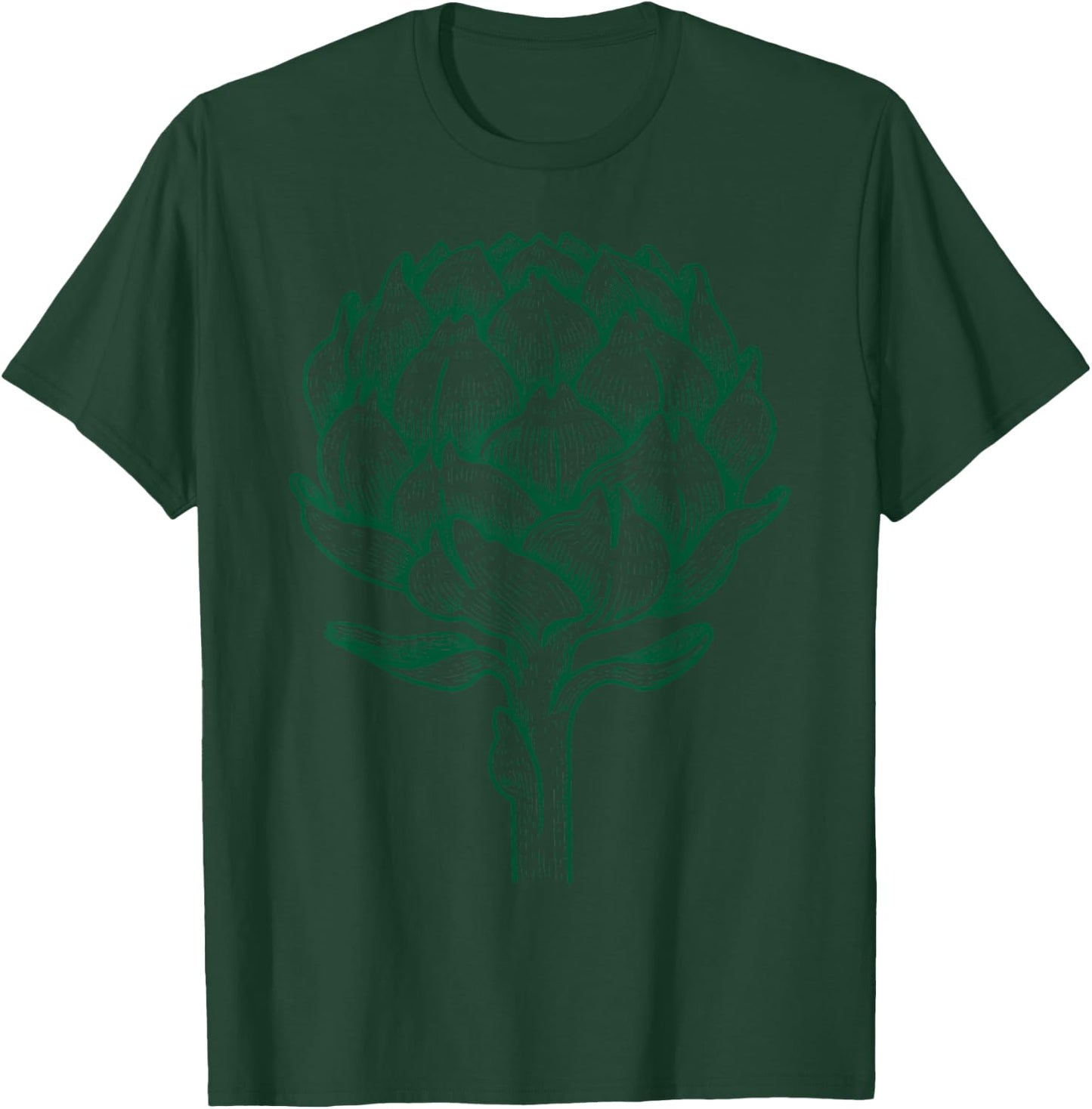 Artichoke - Vegetable Artichoke Retro Vintage Gift T-Shirt - T-Shirt | Forest