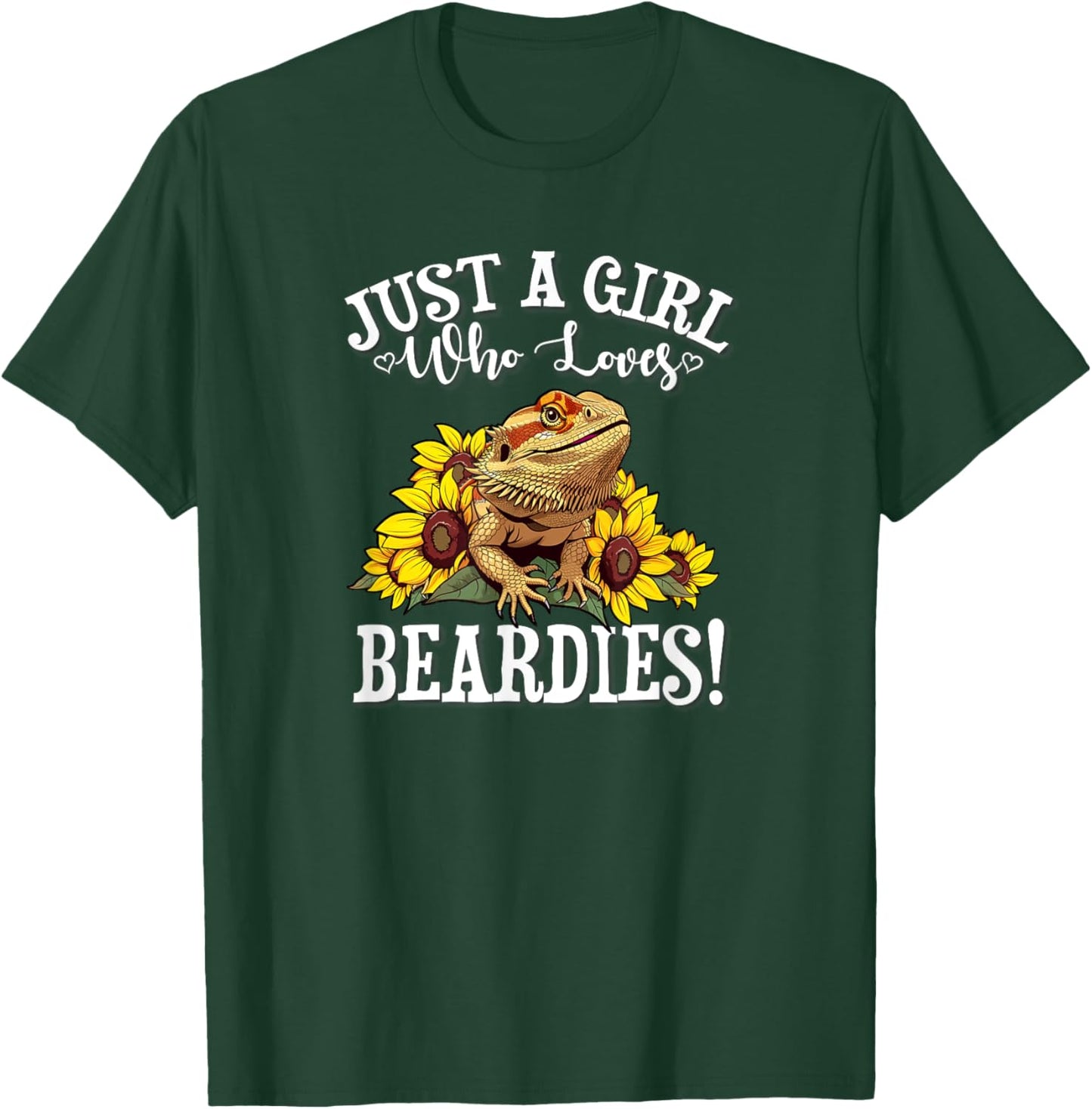 Tiny Dinosaur Girl Who Loves Bearded Dragon Lover T-Shirt - T-Shirt | Forest