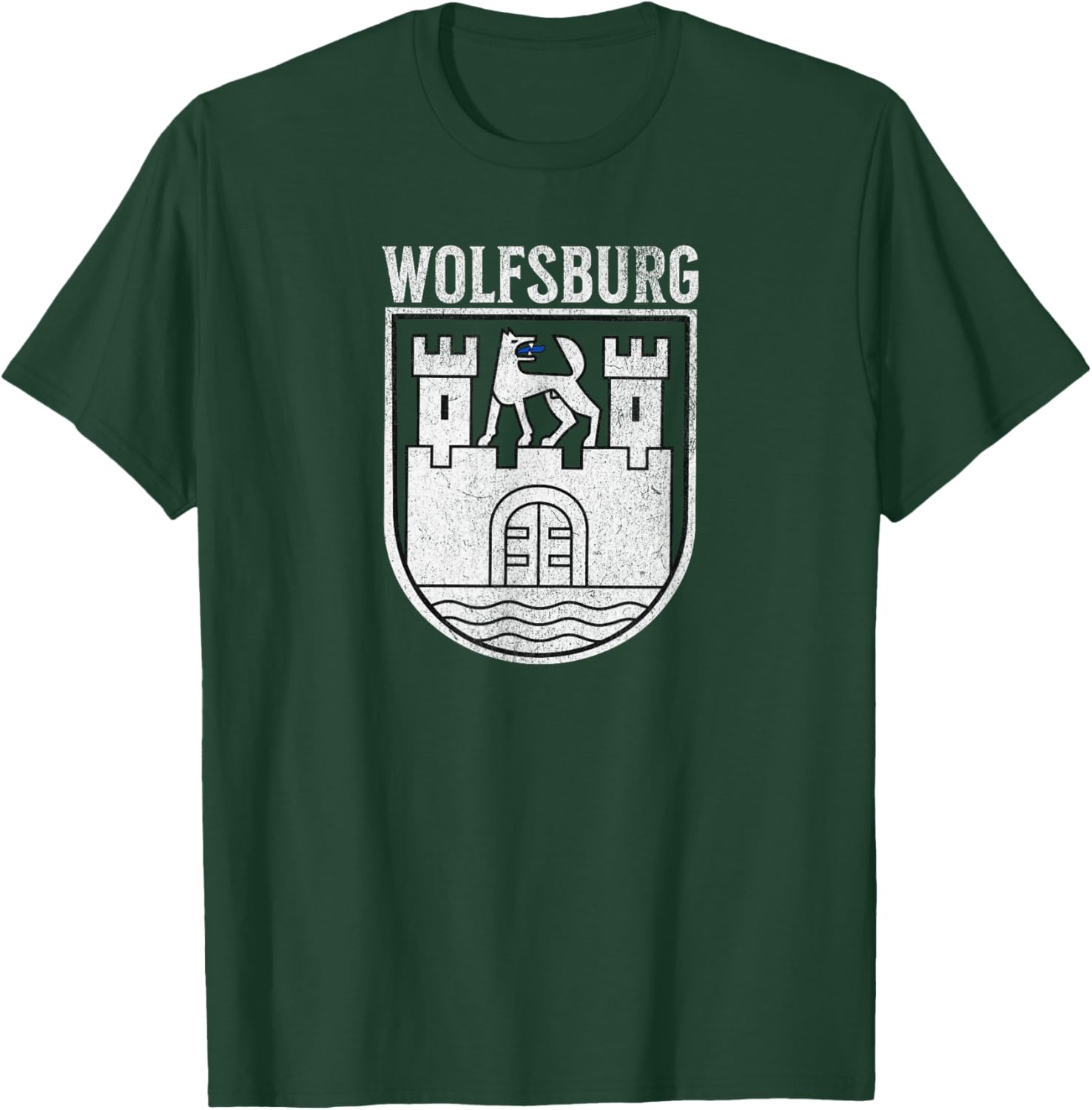 Wolfsburg Germany Deutschland Crest Arms Emblem T-Shirt - T-Shirt | Forest
