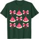 Watermelon Coquette Bow Girls Mom Women Summer Fruit Melon T-Shirt - T-Shirt | Forest