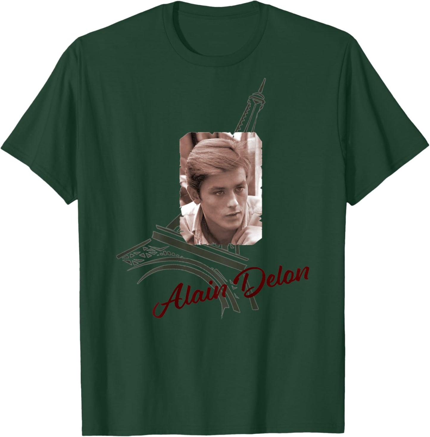 Alain Delon_001_Back Printed T-Shirt - T-Shirt | Forest