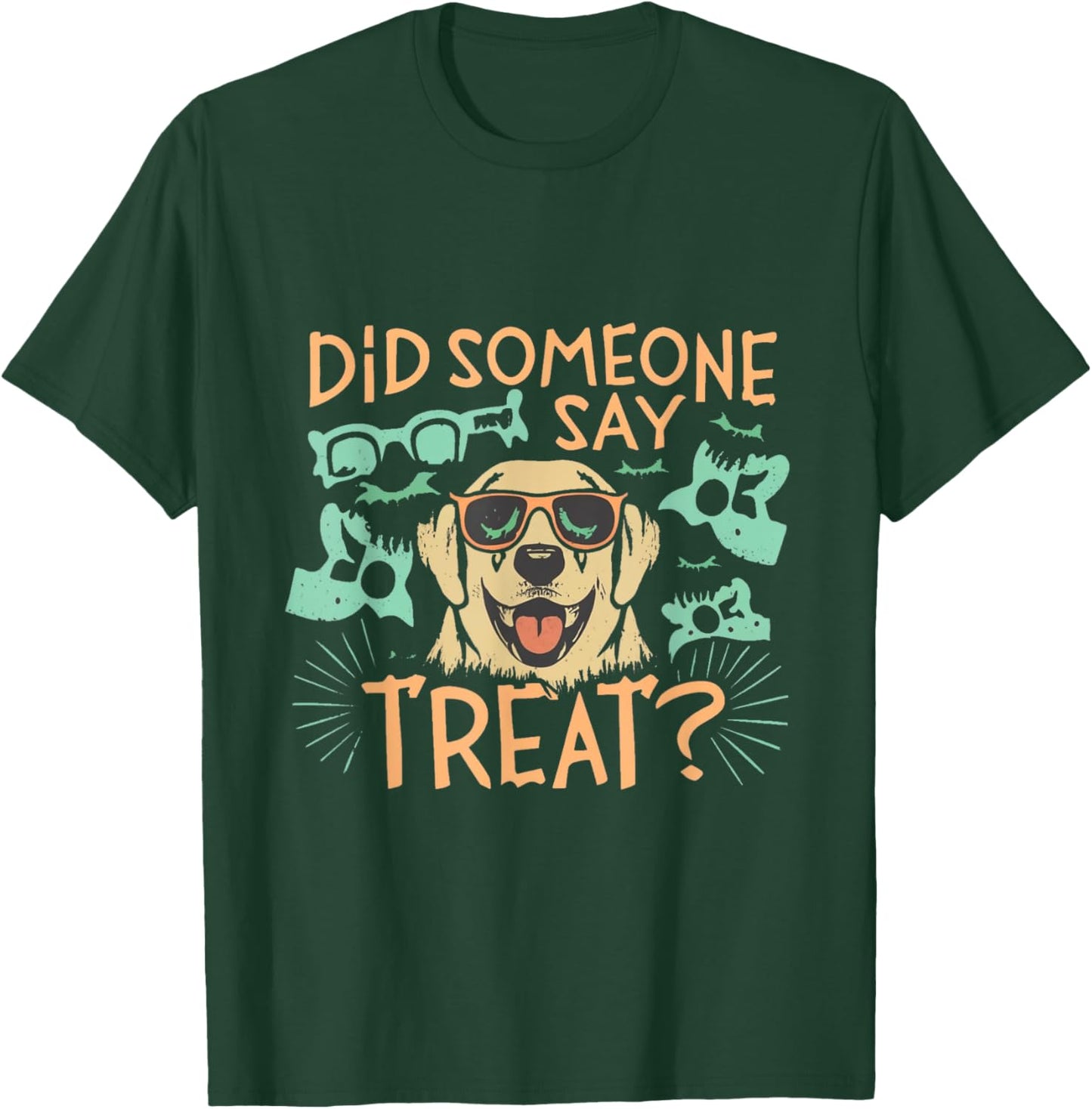 Funny Halloween Golden Retriever Did Someone Say Treat T-Shirt - T-Shirt | Forest