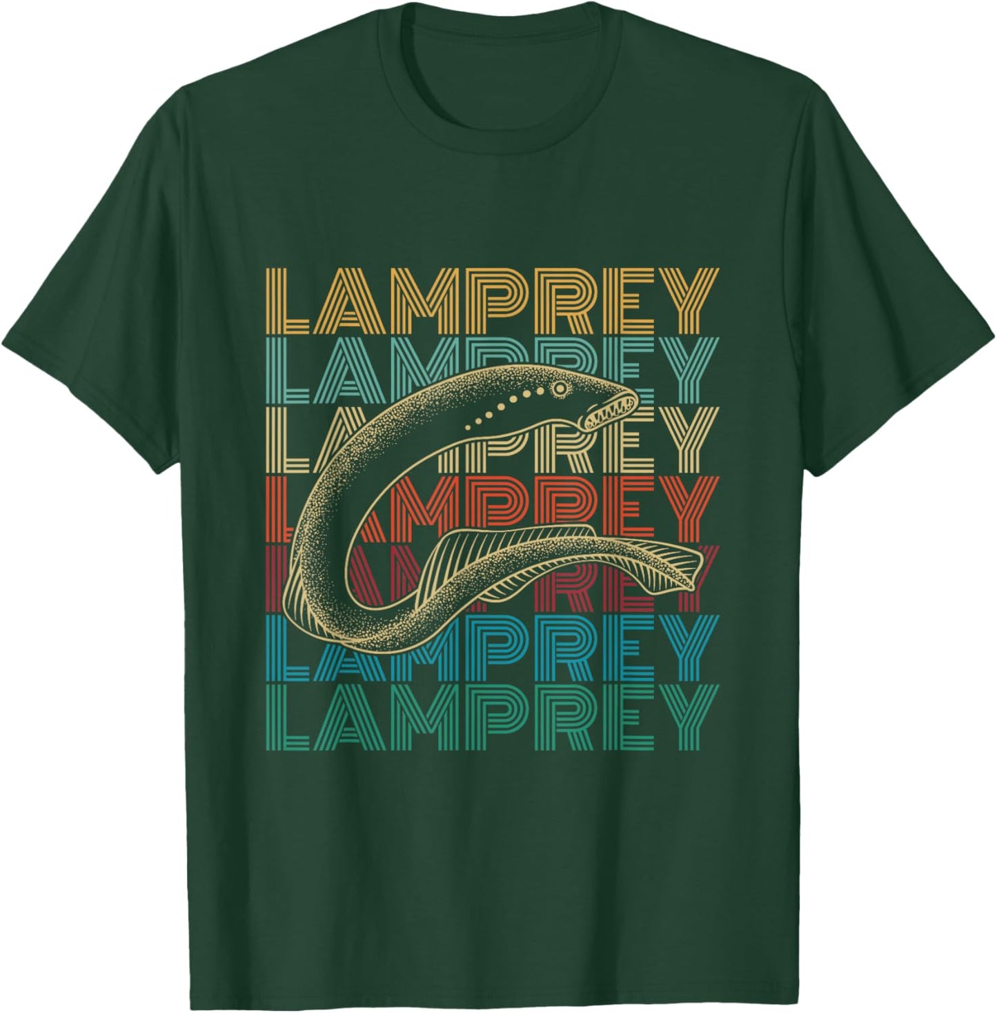 Sea Lamprey Fish Design for a Lamprey expert T-Shirt - T-Shirt | Forest