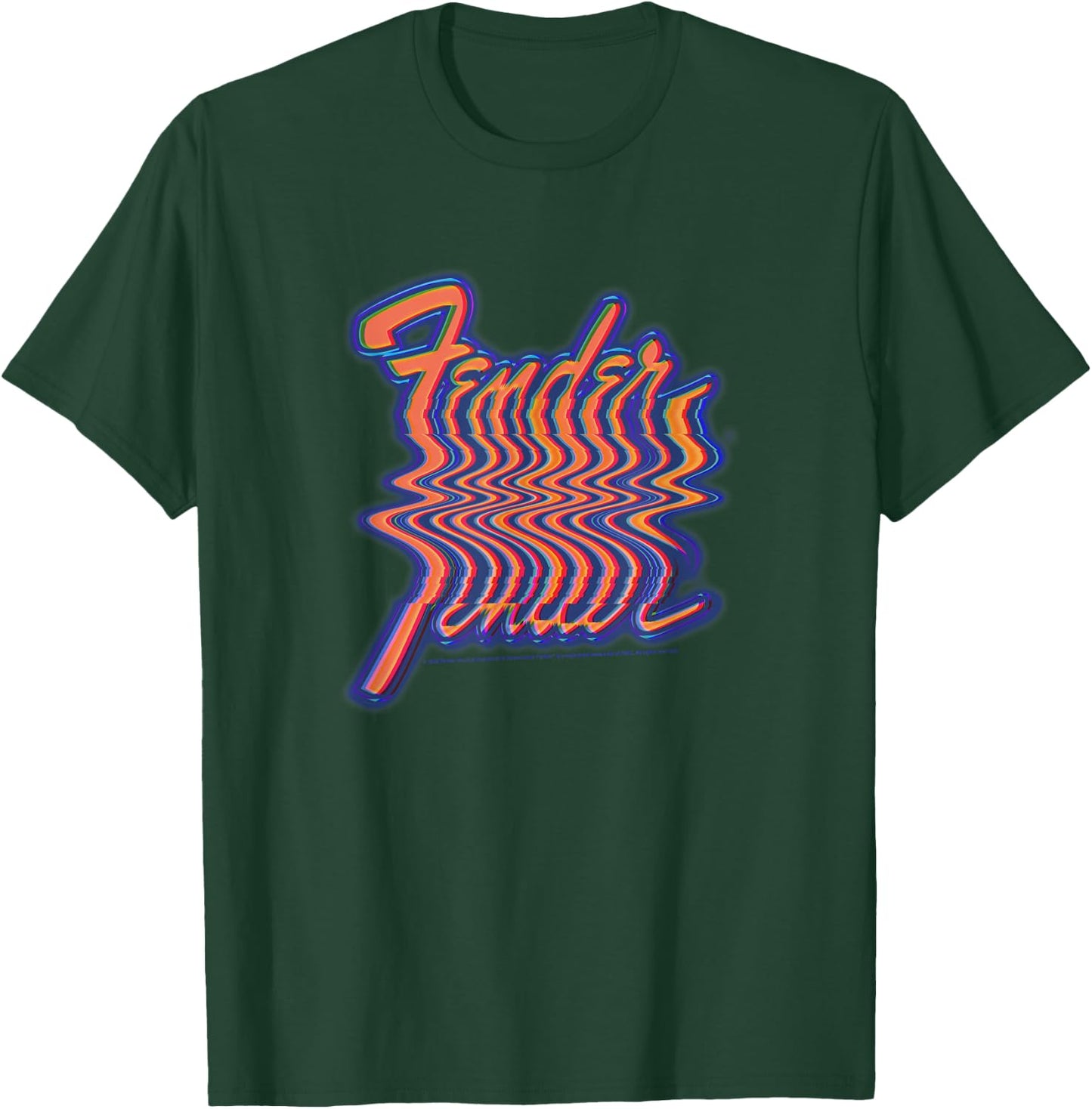 Fender VHS Blur T-Shirt - T-Shirt | Forest