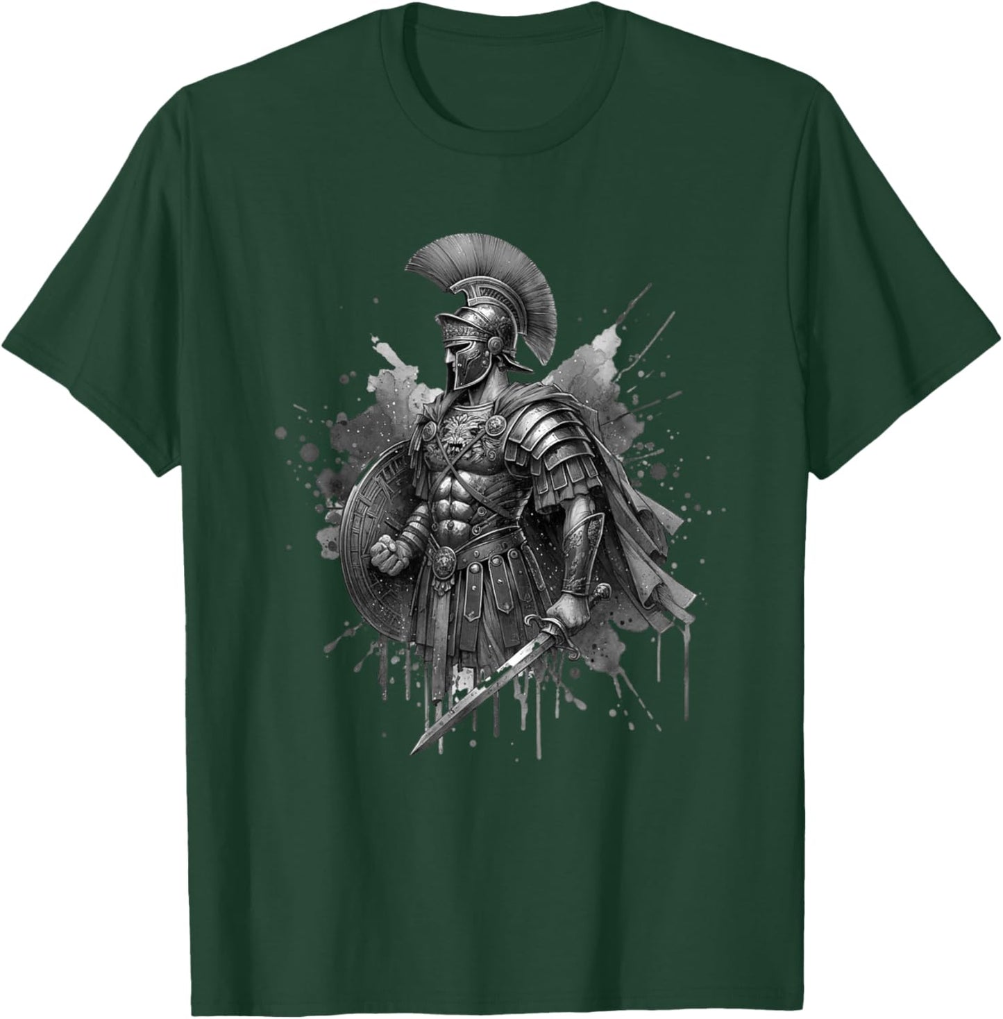 Roman Empire Legion Rome Centurion Soldier Gladiator Warrior T-Shirt - T-Shirt | Forest