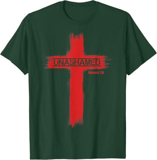 Unashamed Christianity Romans 1:16 T-Shirt - T-Shirt | Forest