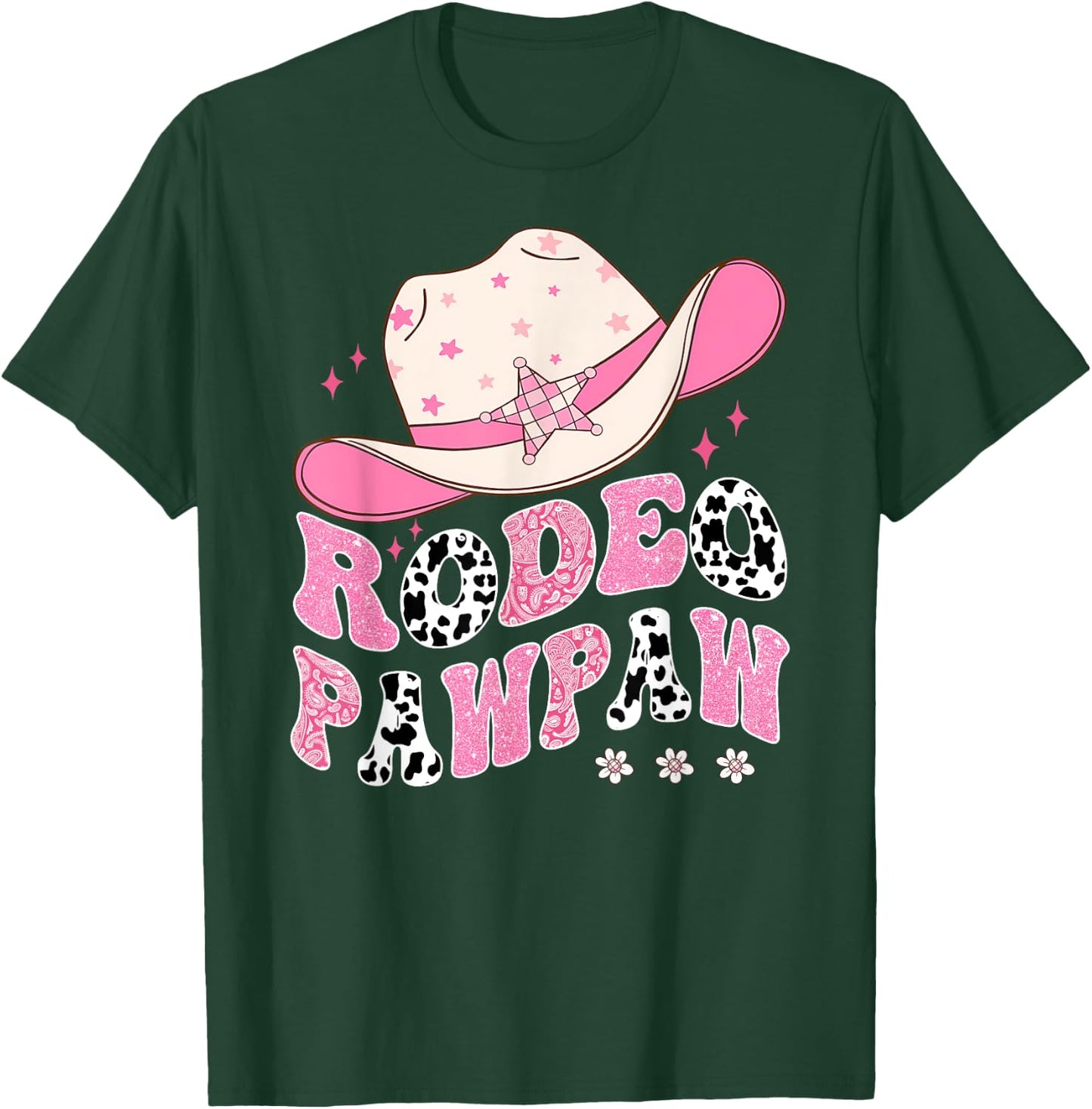 Rodeo Pawpaw Pink CowGirl 1St Birthday Family Matching T-Shirt - T-Shirt | Forest