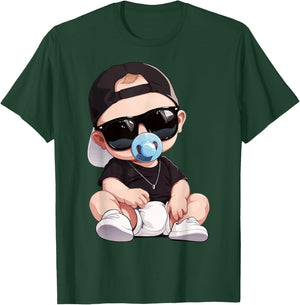 Baby Birthday Party Gift Boy Girl Toddler Like A Boss Kids T-Shirt - T-Shirt | Forest