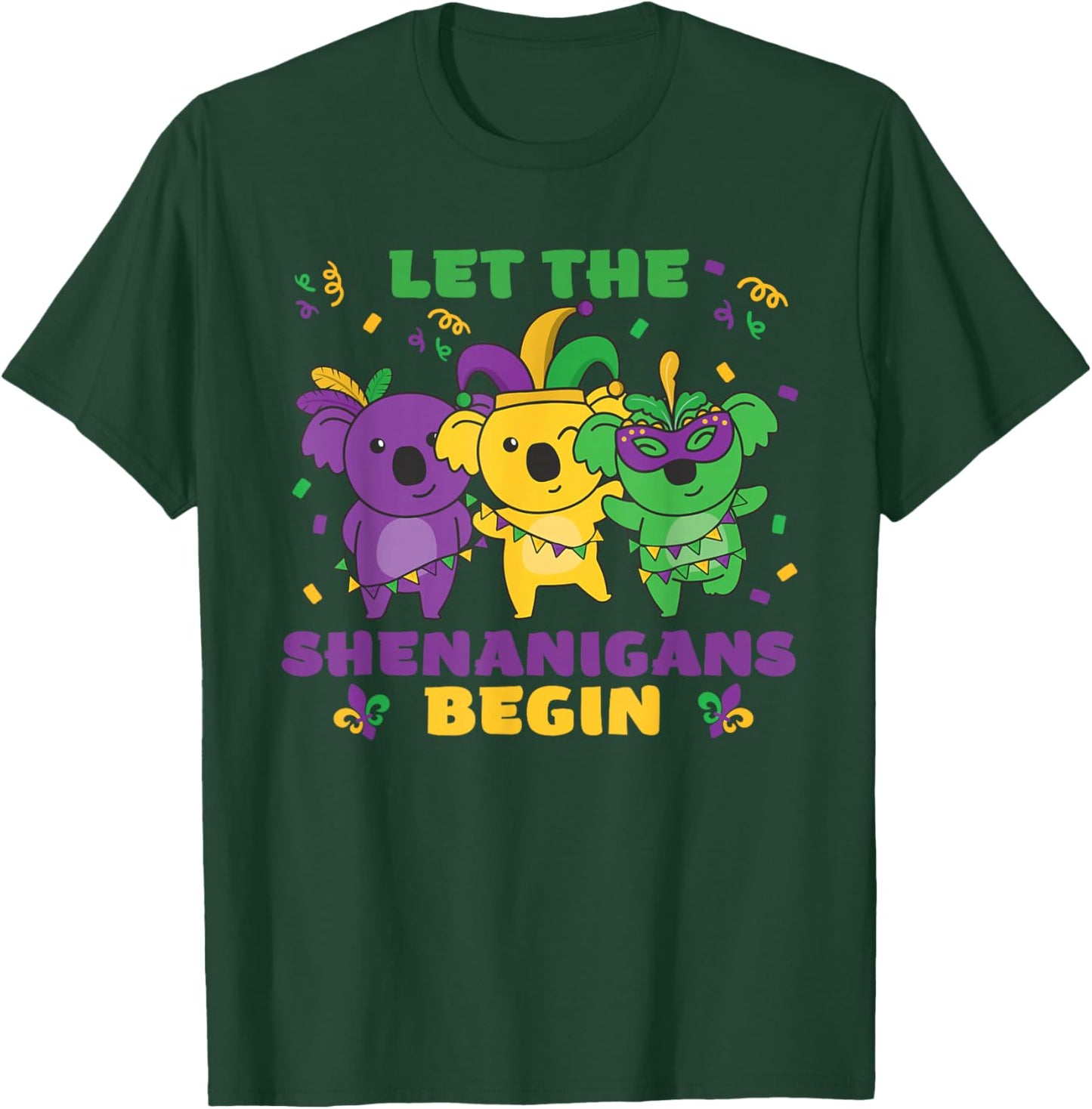 Mardi Gras Koala Carnival Costume T-Shirt - T-Shirt | Forest