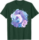 Adorable Dolphin Surrounded By Flowers T-Shirt - T-Shirt | Forest