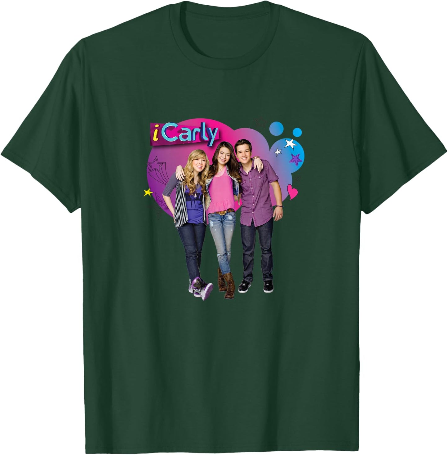 iCarly Cast Bubble Carly, Sam, and Freddie T-Shirt - T-Shirt | Forest