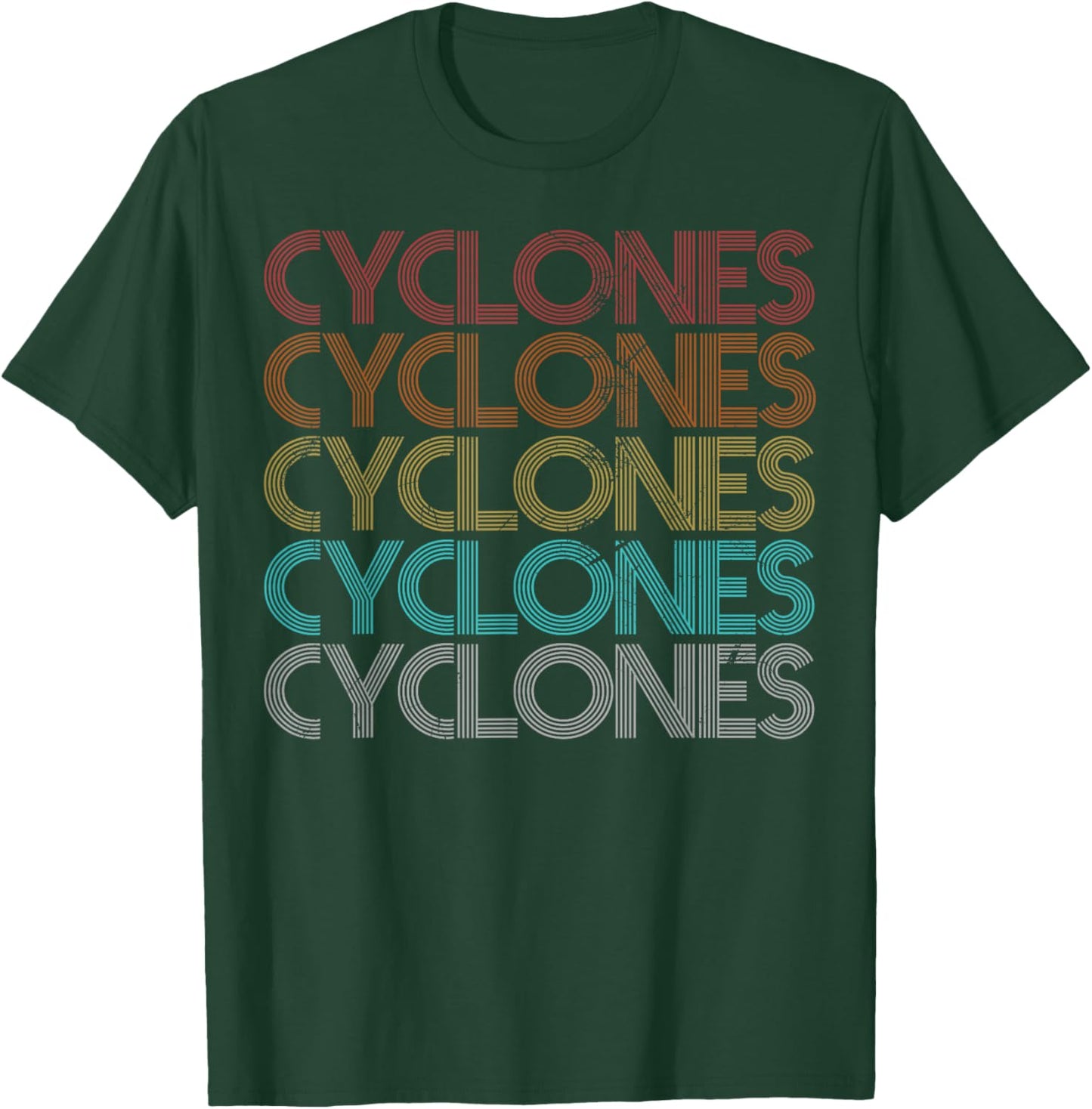 Retro Vintage Cyclones T-Shirt - T-Shirt | Forest