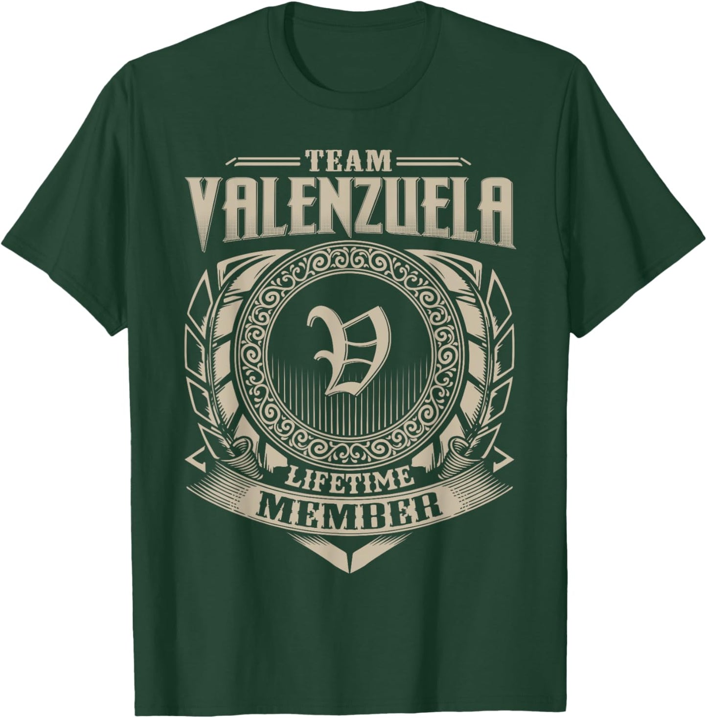 Team VALENZUELA Lifetime Member Surname VALENZUELA Family T-Shirt - T-Shirt | Forest