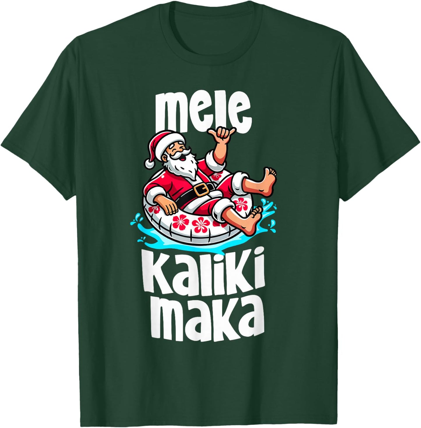 Funny Mele Kalikimaka Family Vacation Hawaiian Christmas T-Shirt - T-Shirt | Forest