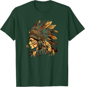 Native American Dreamcatcher Indian Design T-Shirt - T-Shirt | Forest