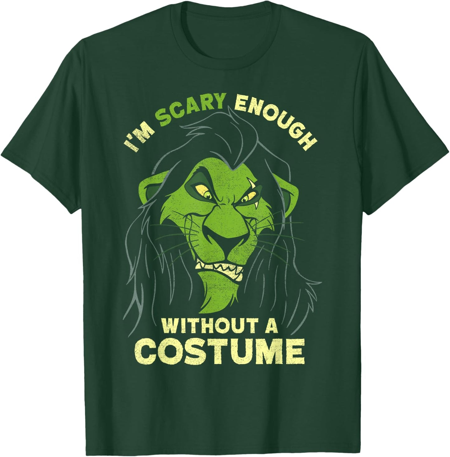 Disney The Lion King Scar Scary Enough Halloween T-Shirt - T-Shirt | Forest