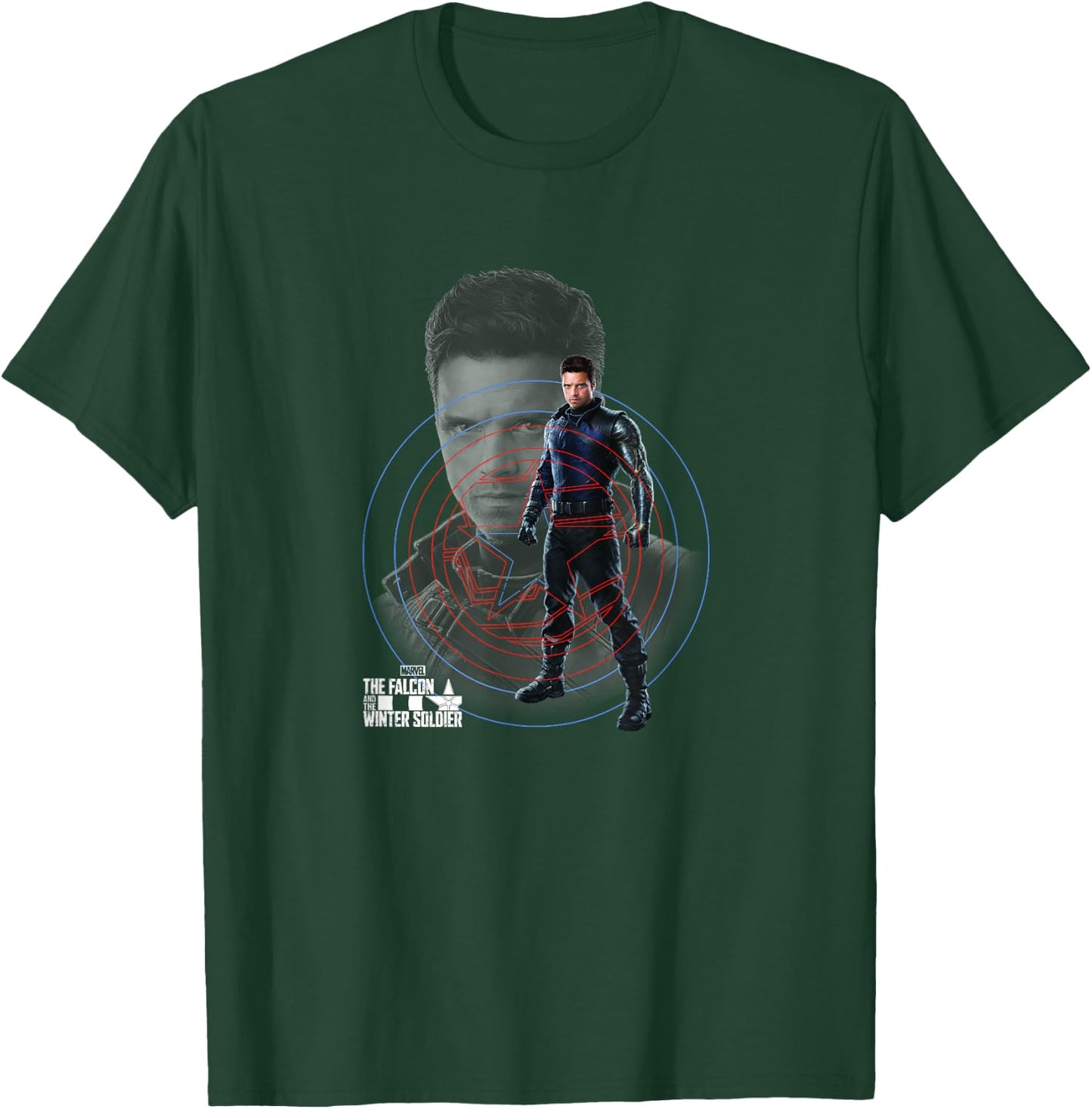 Marvel The Falcon And The Winter Soldier Bucky Collage T-Shirt - T-Shirt | Forest