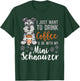 Miniature Schnauzer Dog Coffee Mini Schnauzer T-Shirt - T-Shirt | Forest