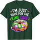 I'm Just Here for the King Cake Funny Mardi Gras Design T-Shirt - T-Shirt | Forest