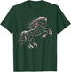 Horse Xmas Lights Gifts Girls Boys Christmas Horse T-Shirt - T-Shirt | Forest