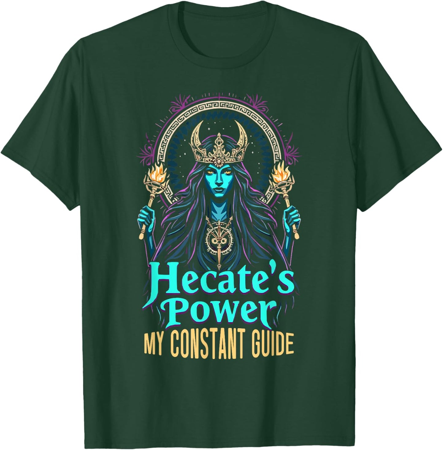 Hecate Moon Goddess Greek Goddess Greek Mythology T-Shirt - T-Shirt | Forest
