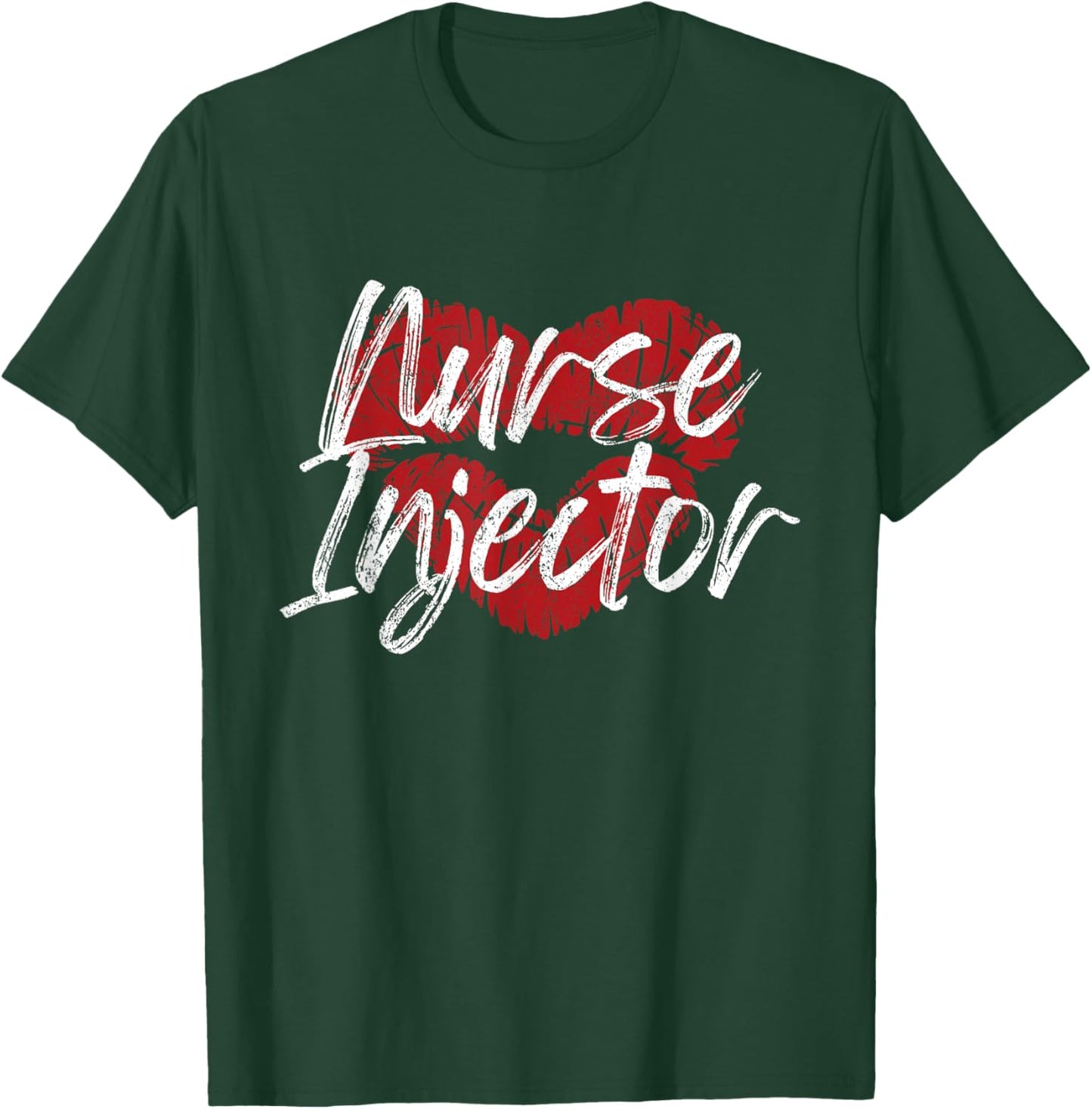 Vintage Nurse Injector Kiss Aesthetic Nurse Injector T-Shirt - T-Shirt | Forest