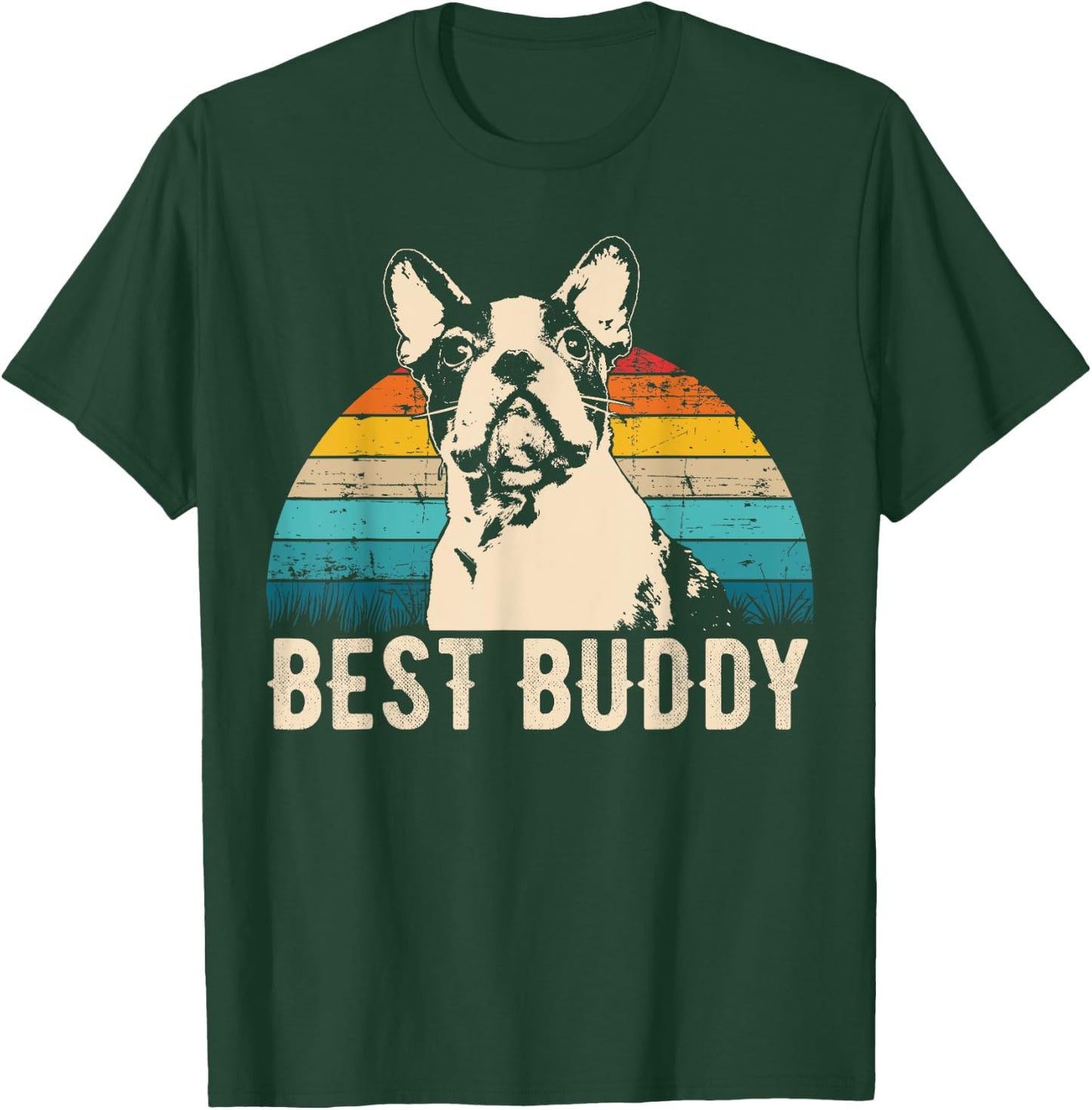 Boston Terrier Boston-Bulldog T-Shirt - T-Shirt | Forest