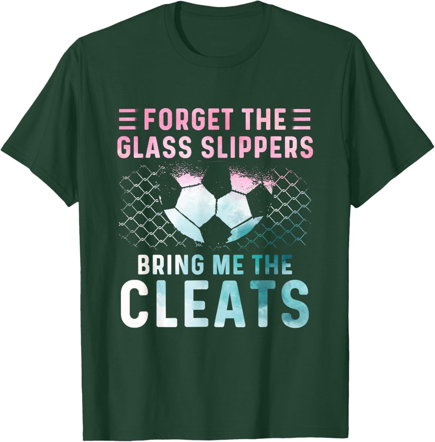 Girl Soccer Player Gifts Team Cleats Mom Goalie Captain T-Shirt - T-Shirt | Forest
