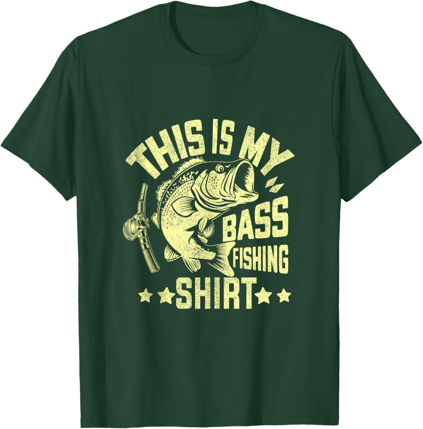 This Is My Bass Fishing Shirt Bass Fishing T-Shirt - T-Shirt | Forest