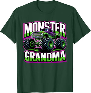 Monster Truck Race Racer Driver Grandma Mother's Day T-Shirt - T-Shirt | Forest