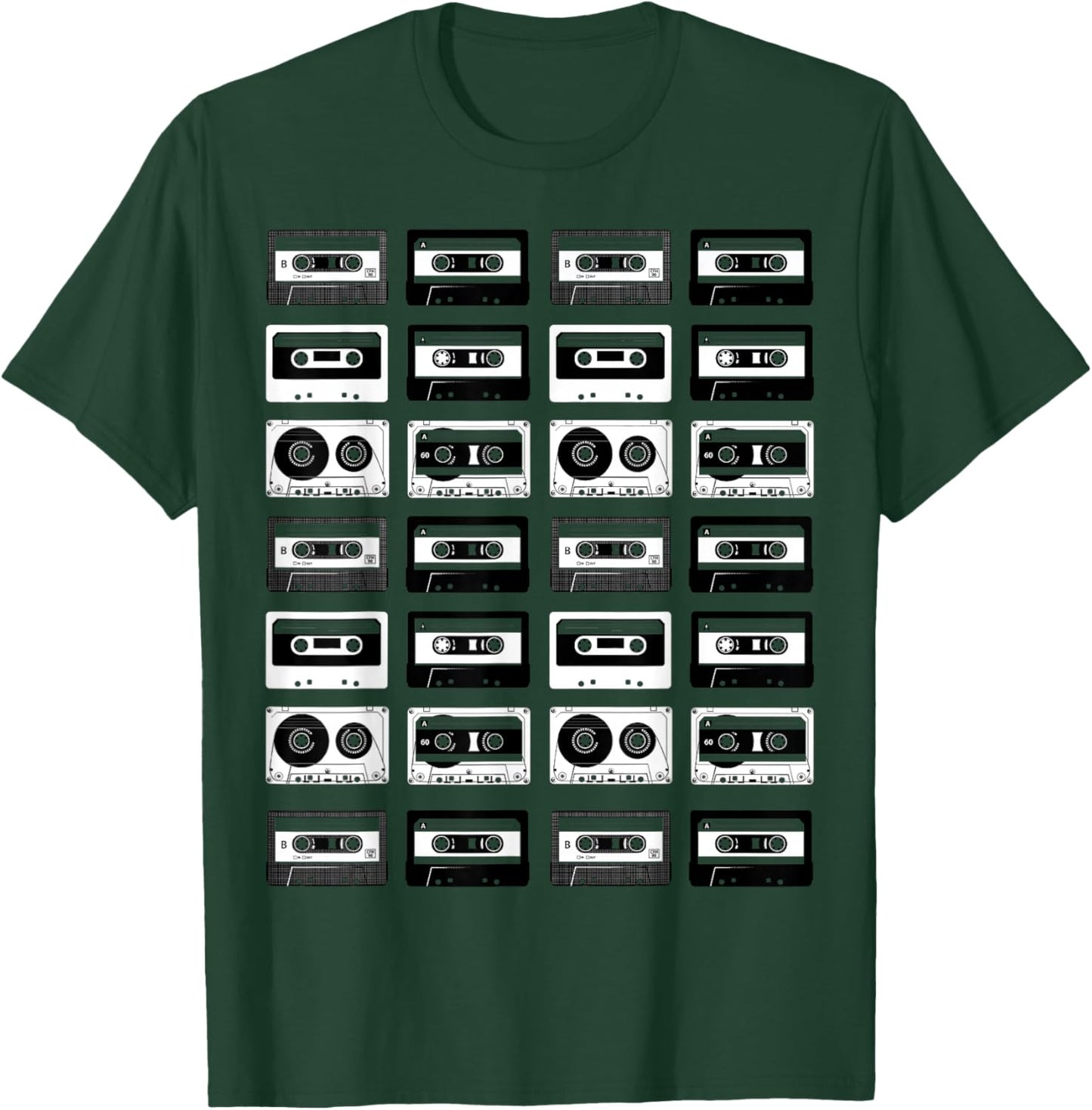 Cassette Tapes Audio Mixtapes 1980s Music Radio DJ T-Shirt - T-Shirt | Forest