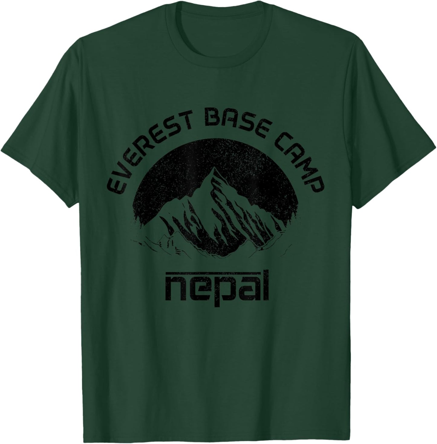 Mount Everest Nepal Himalaya Mountaineer Mountain Souvenir T-Shirt - T-Shirt | Forest