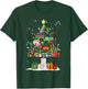Funny Art Christmas Tree Decorations Art Teacher Xmas Pajama T-Shirt - T-Shirt | Forest