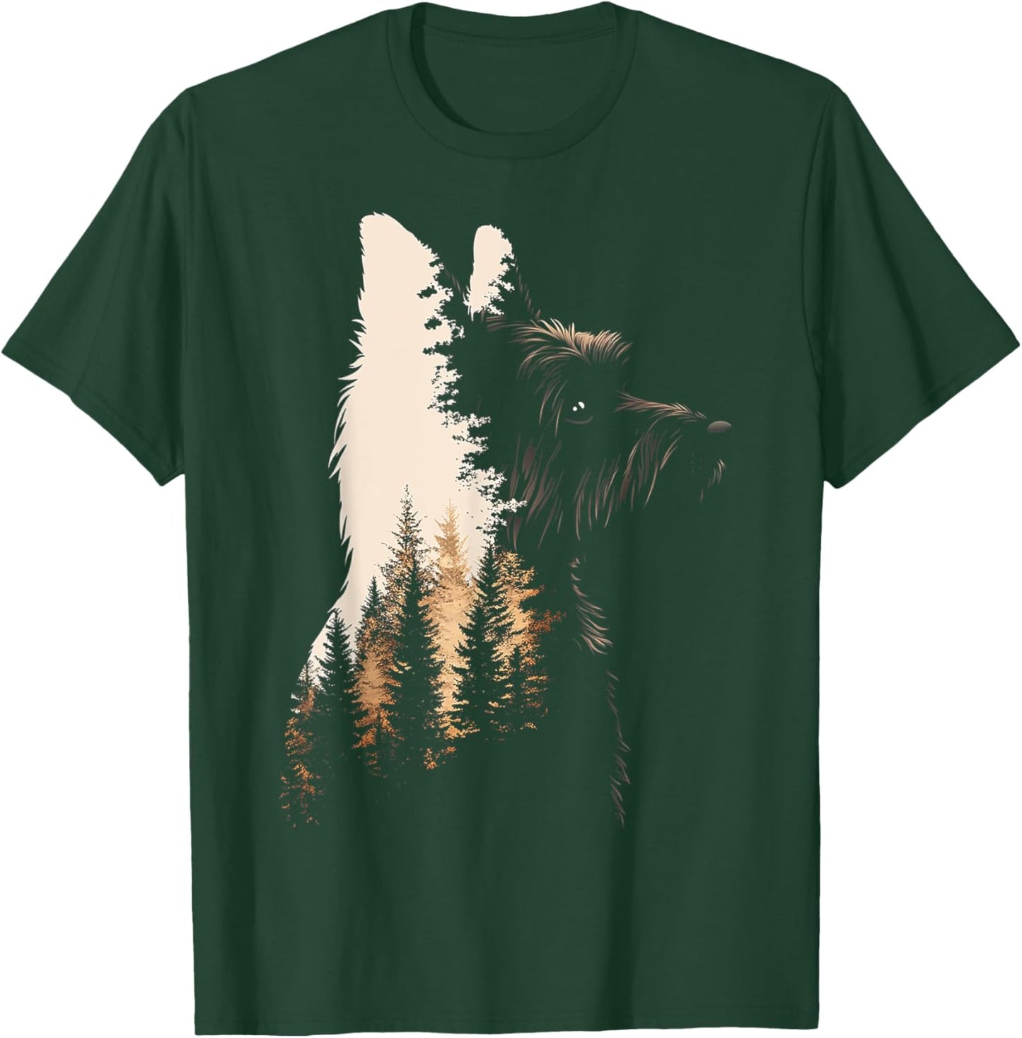 Cairn Terrier Dog Graphic Pet Art Cairn Terrier T-Shirt - T-Shirt | Forest