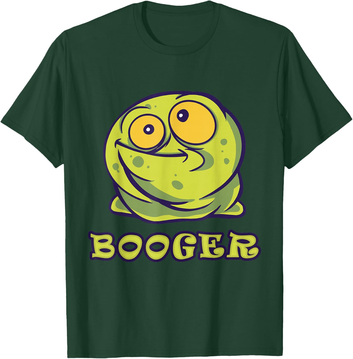 A slimy green picker- popping in the nose to get a booger T-Shirt - T-Shirt | Forest