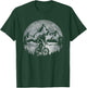 Bigfoot Riding Bicycle Mountain Biking Moon Bigfoot Cycling T-Shirt - T-Shirt | Forest