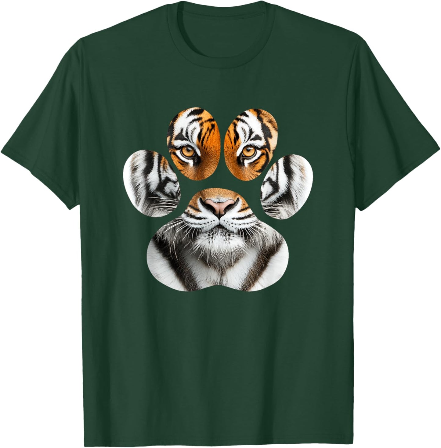 Tiger Eyes Paw Tiger T-Shirt - T-Shirt | Forest
