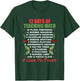12 Days of Teaching Math Christmas Math Teacher Women T-Shirt - T-Shirt | Forest
