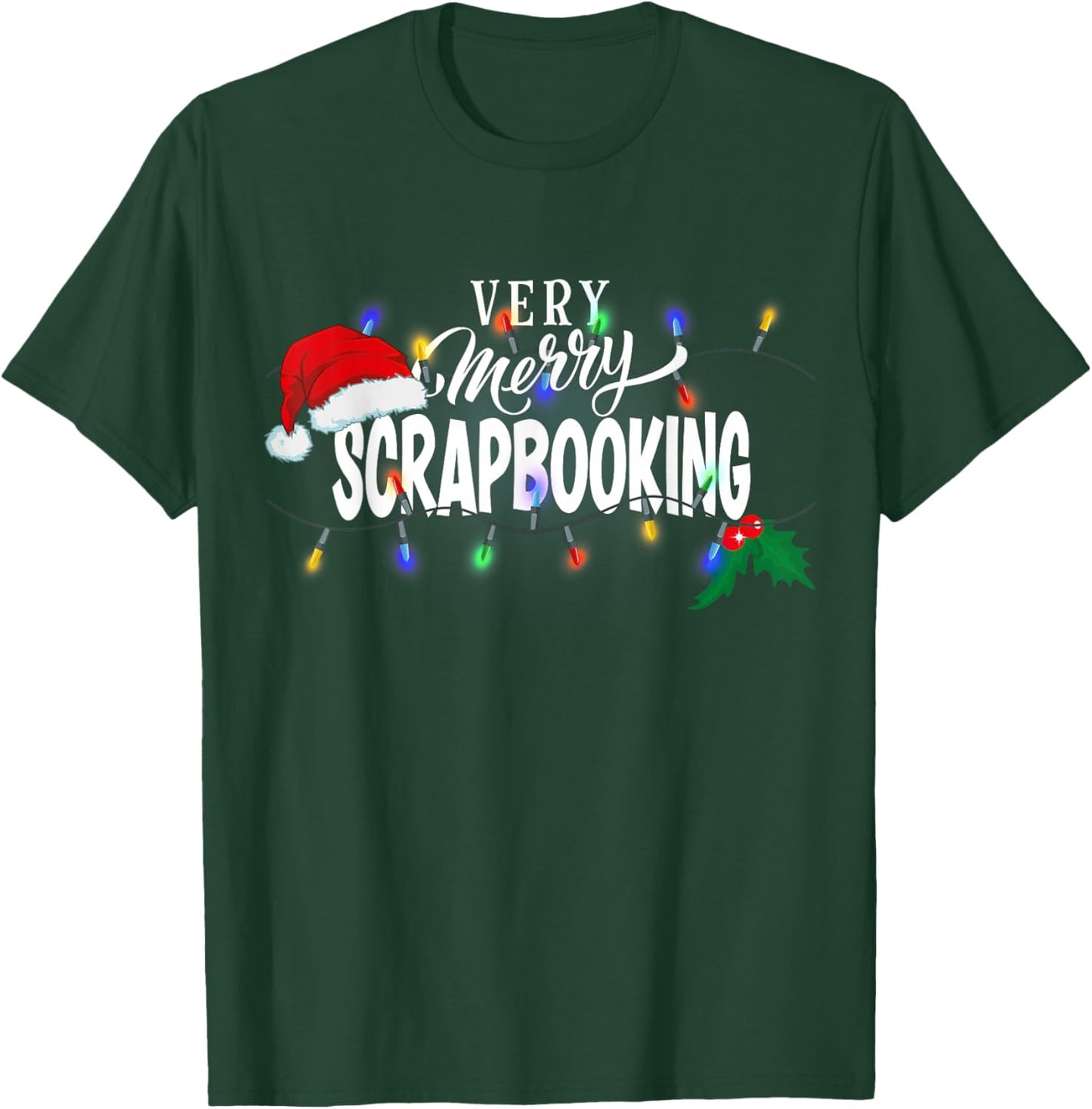 Matching Very Merry Scrapbooking Christmas T-Shirt - T-Shirt | Forest