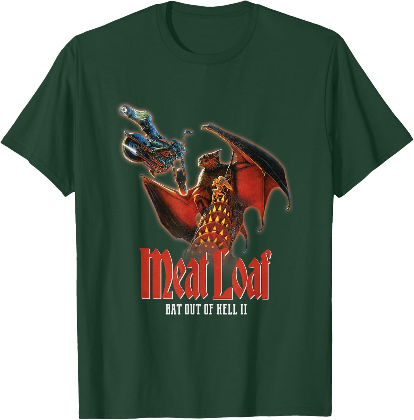 Meat Loaf Bat II T-Shirt - T-Shirt | Forest