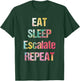 Eat Sleep Escalate Repeat Colour Summer Festival Outfit Gift Women T-Shirt - T-Shirt | Forest