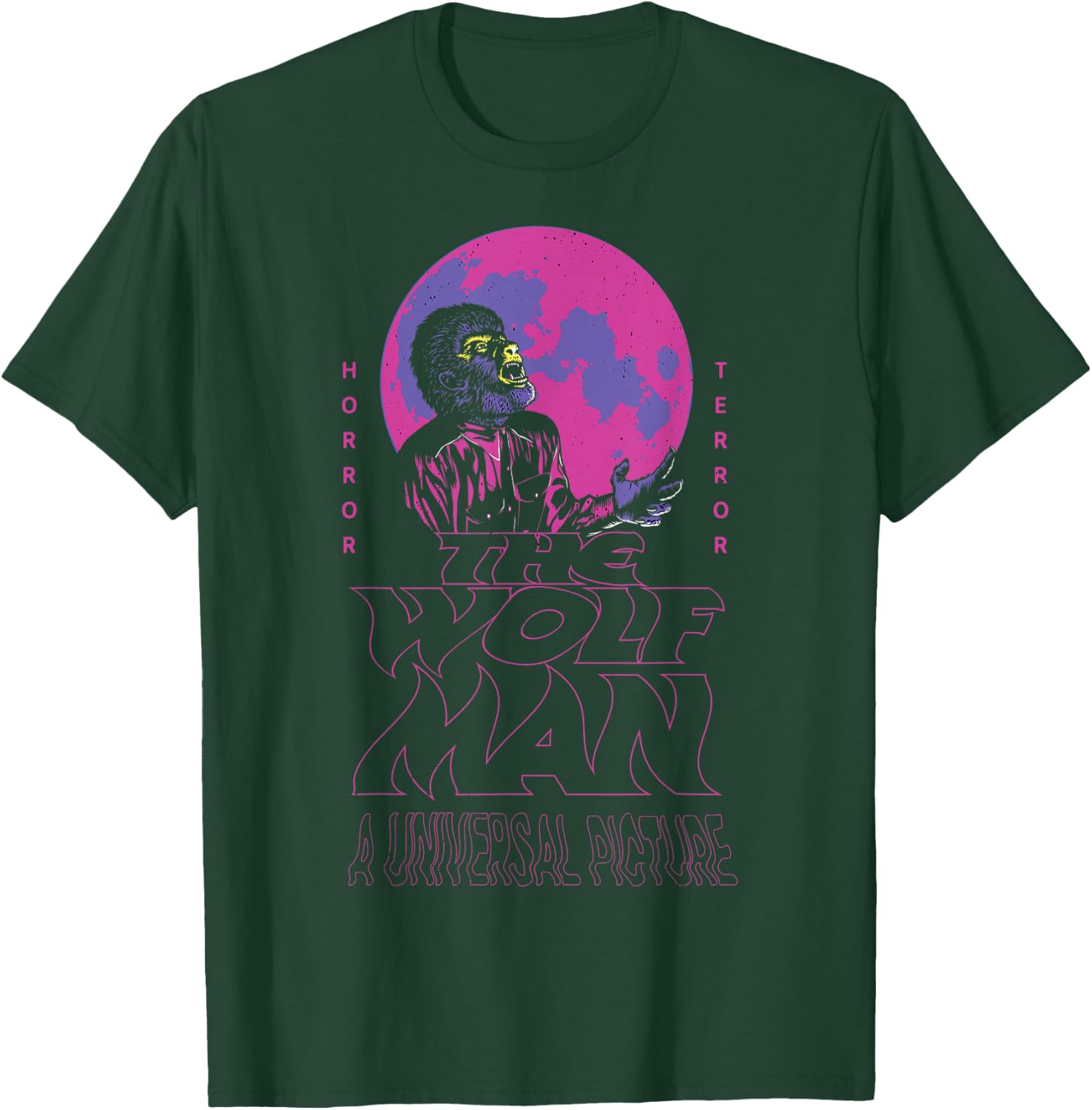 Universal Monsters The Wolf Man A Universal Picture T-Shirt - T-Shirt | Forest