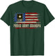 Vintage Proud Army Grandpa American Flag Veteran Gift T-Shirt - T-Shirt | Forest