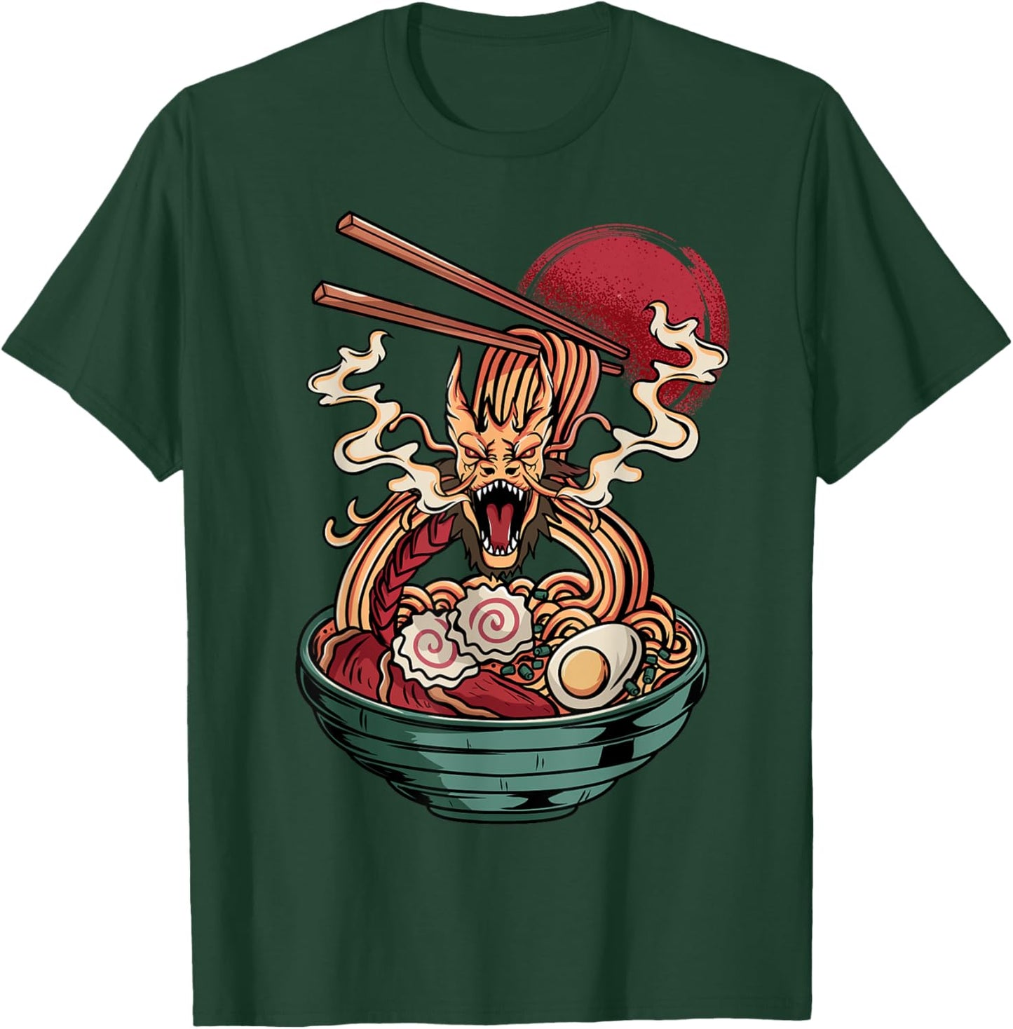 Ramen Noodles Dragon Anime Japanese Kawaii T-Shirt - T-Shirt | Forest