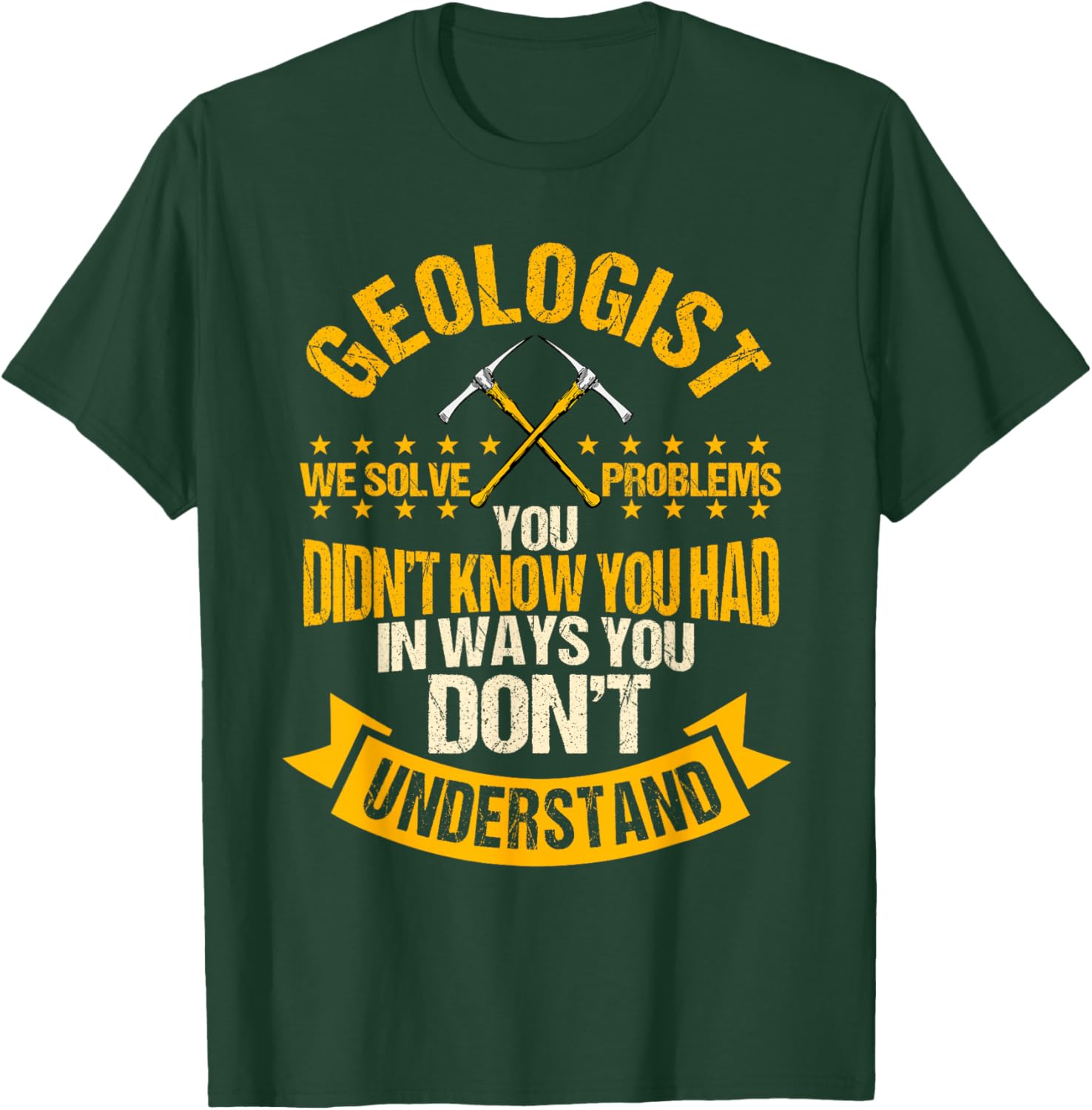 Geologist Earth Scientist Mineral Rock Collector T-Shirt - T-Shirt | Forest