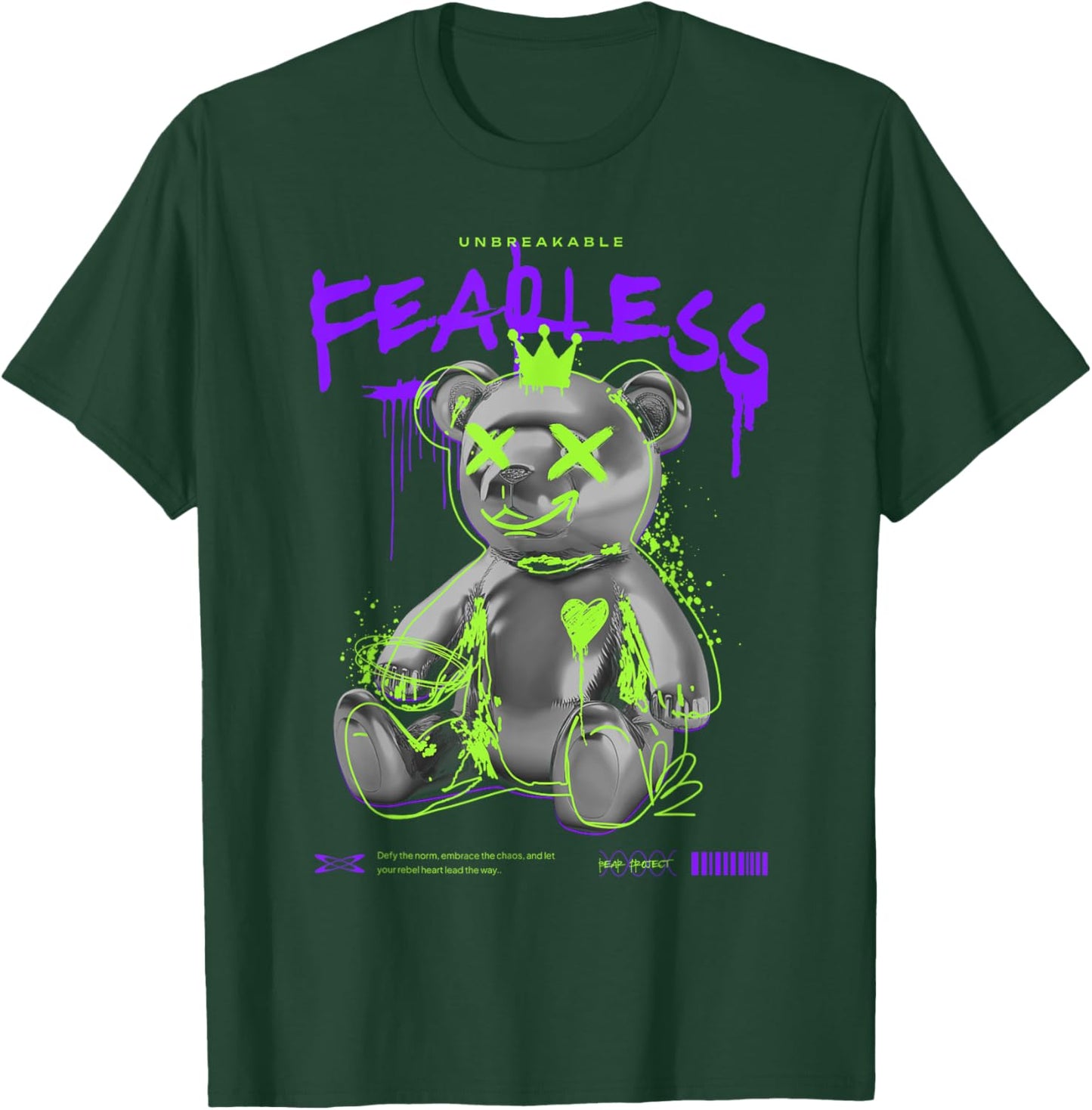 Bear with crossed out eyes Crossed eyes bear T-Shirt - T-Shirt | Forest