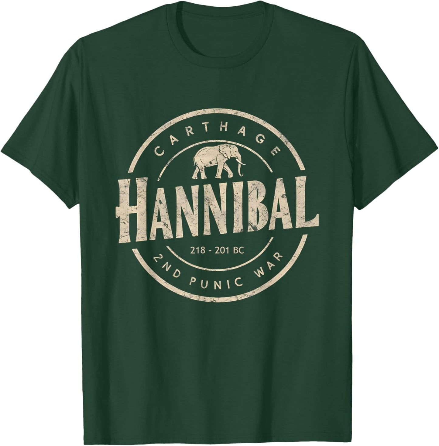 Hannibal Barca Carthage Punic Wars T-Shirt - T-Shirt | Forest