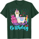 Todays My Birthday Llama Boy Family Party Decorations T-Shirt - T-Shirt | Forest