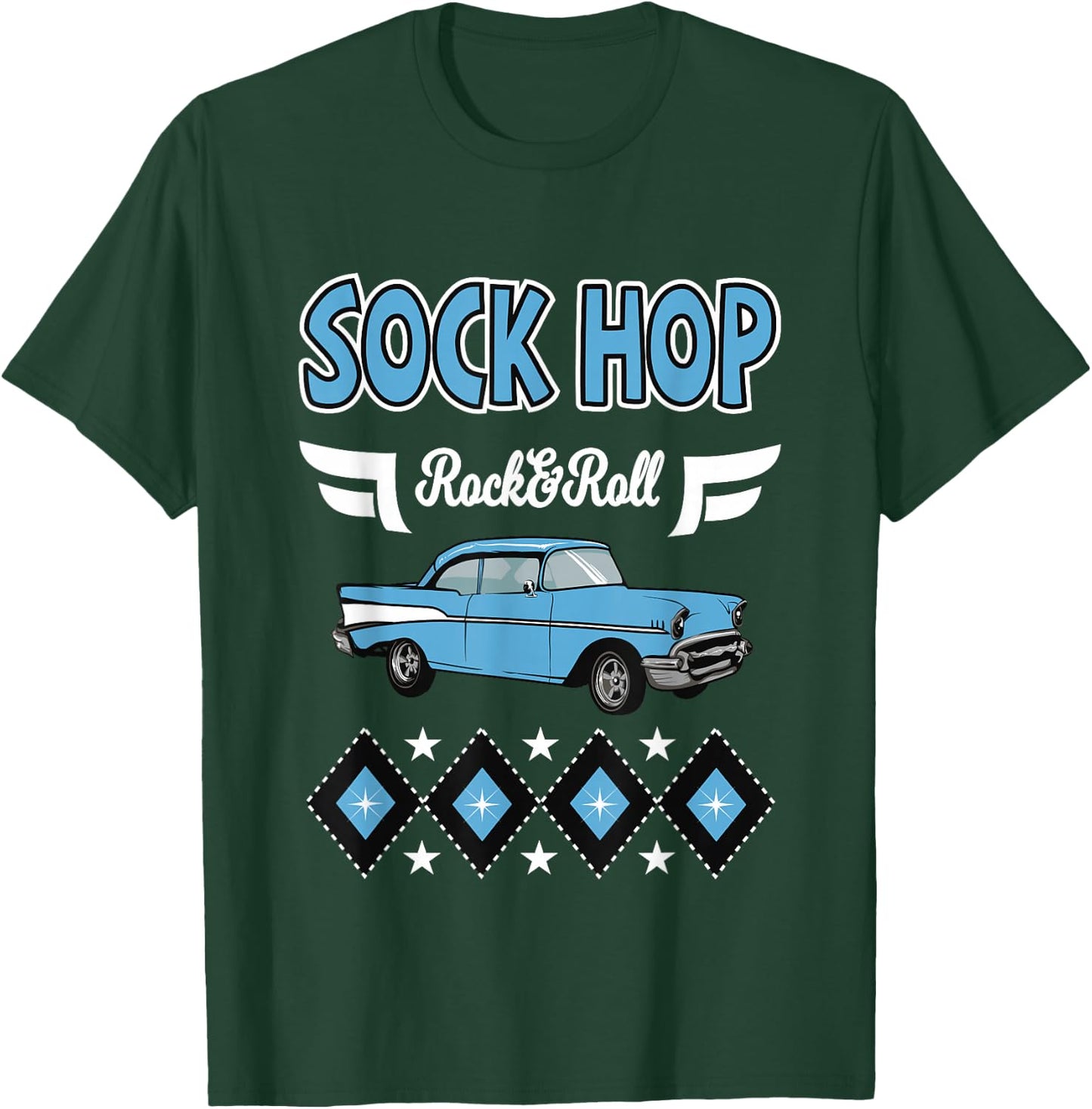 1950s Sock Hop Clothes Vintage 50s Party Rockabilly Doo Wop T-Shirt - T-Shirt | Forest