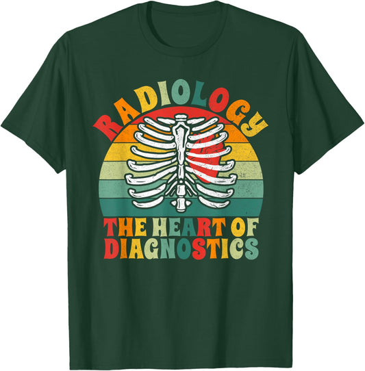 The Heart of Diagnostics Radiology T-Shirt - T-Shirt | Forest